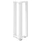 vidaXL Console Table Legs T-Shaped 2 pcs White 38x25x(72-73) cm Steel