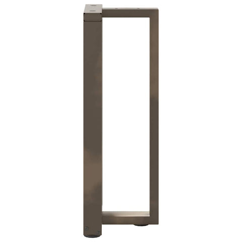 vidaXL Console Table Legs T-Shaped 2 pcs Black 38x25x(72-73) cm Steel