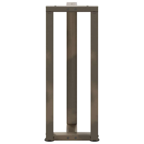 vidaXL Console Table Legs T-Shaped 2 pcs Black 38x25x(72-73) cm Steel