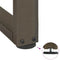 vidaXL Console Table Legs T-Shaped 2 pcs Black 38x25x(72-73) cm Steel