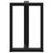 vidaXL Dining Table Legs T-Shaped 2 pcs Black 50x35x(72-73) cm Steel