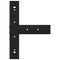 vidaXL Dining Table Legs T-Shaped 2 pcs Black 50x35x(72-73) cm Steel