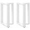 vidaXL Dining Table Legs T-Shaped 2 pcs White 50x35x(72-73) cm Steel