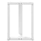 vidaXL Dining Table Legs T-Shaped 2 pcs White 50x35x(72-73) cm Steel