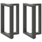 vidaXL Dining Table Legs T-Shaped 2 pcs Anthracite 50x35x(72-73) cm Steel