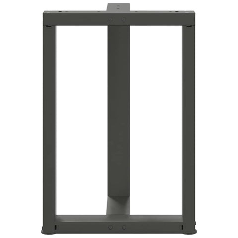 vidaXL Dining Table Legs T-Shaped 2 pcs Anthracite 50x35x(72-73) cm Steel