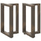 vidaXL Dining Table Legs T-Shaped 2 pcs Natural Steel 50x35x(72-73) cm Steel