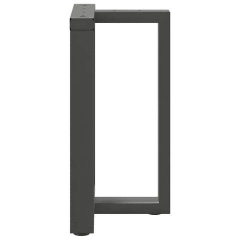 vidaXL Dining Table Legs T-Shaped 2 pcs Anthracite 60x35x(72-73) cm Steel