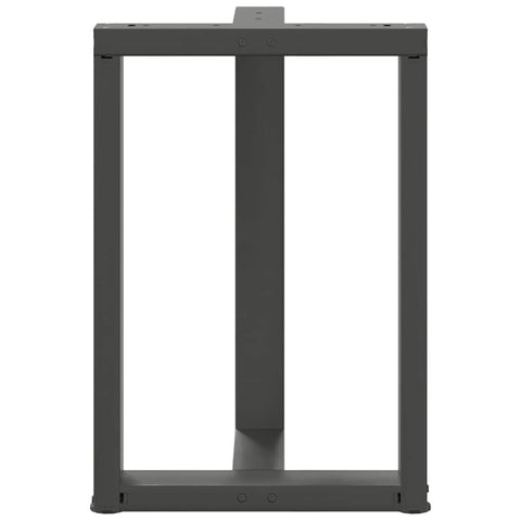 vidaXL Dining Table Legs T-Shaped 2 pcs Anthracite 60x35x(72-73) cm Steel
