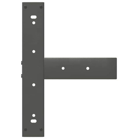 vidaXL Dining Table Legs T-Shaped 2 pcs Anthracite 60x35x(72-73) cm Steel