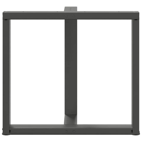 vidaXL Dining Table Legs T-Shaped 2 pcs Anthracite 70x35x(72-73) cm Steel