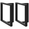 vidaXL Dining Table Legs T-Shaped 2 pcs Black 80x35x(72-73) cm Steel