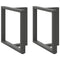 vidaXL Dining Table Legs T-Shaped 2 pcs Anthracite 80x35x(72-73) cm Steel