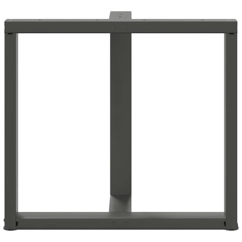 vidaXL Dining Table Legs T-Shaped 2 pcs Anthracite 80x35x(72-73) cm Steel