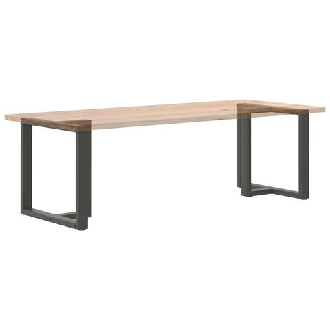 vidaXL Dining Table Legs T-Shaped 2 pcs Anthracite 80x35x(72-73) cm Steel
