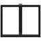 vidaXL Dining Table Legs T-Shaped 2 pcs Black 90x35x(72-73) cm Steel