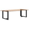 vidaXL Dining Table Legs T-Shaped 2 pcs Black 90x35x(72-73) cm Steel