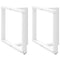vidaXL Dining Table Legs T-Shaped 2 pcs White 90x35x(72-73) cm Steel