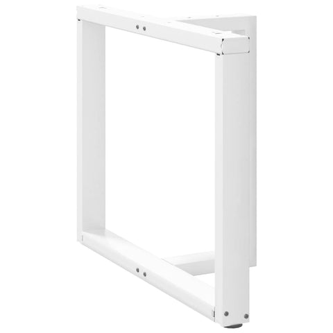 vidaXL Dining Table Legs T-Shaped 2 pcs White 90x35x(72-73) cm Steel