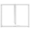 vidaXL Dining Table Legs T-Shaped 2 pcs White 90x35x(72-73) cm Steel