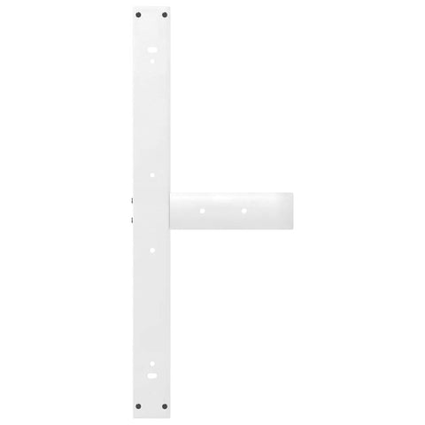 vidaXL Dining Table Legs T-Shaped 2 pcs White 90x35x(72-73) cm Steel