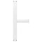vidaXL Dining Table Legs T-Shaped 2 pcs White 90x35x(72-73) cm Steel