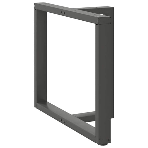 vidaXL Dining Table Legs T-Shaped 2 pcs Anthracite 90x35x(72-73) cm Steel