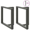 vidaXL Dining Table Legs T-Shaped 2 pcs Anthracite 90x35x(72-73) cm Steel