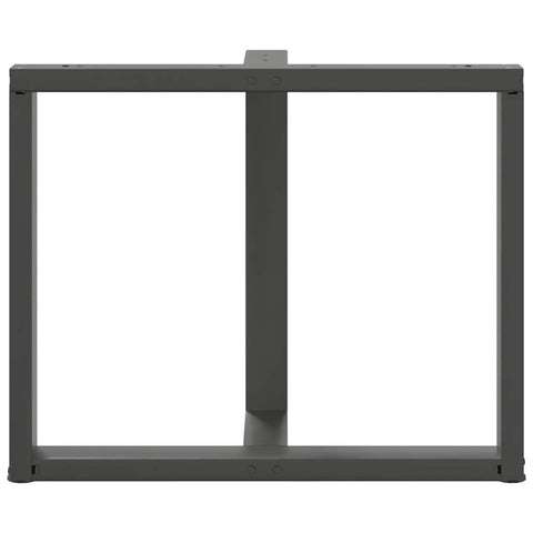 vidaXL Dining Table Legs T-Shaped 2 pcs Anthracite 90x35x(72-73) cm Steel