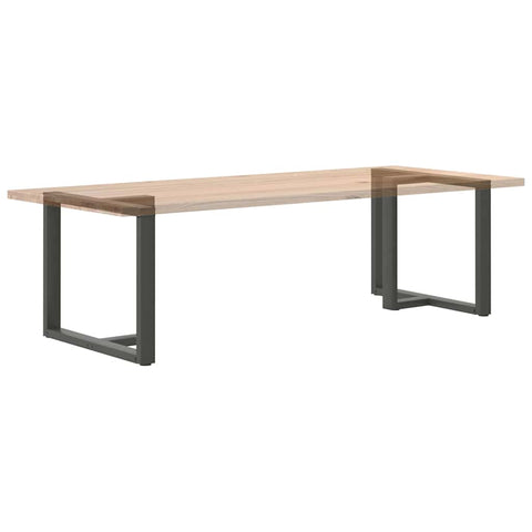 vidaXL Dining Table Legs T-Shaped 2 pcs Anthracite 90x35x(72-73) cm Steel