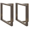vidaXL Dining Table Legs T-Shaped 2 pcs Natural Steel 90x35x(72-73) cm Steel