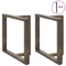 vidaXL Dining Table Legs T-Shaped 2 pcs Natural Steel 90x35x(72-73) cm Steel