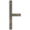 vidaXL Dining Table Legs T-Shaped 2 pcs Natural Steel 90x35x(72-73) cm Steel