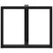 vidaXL Dining Table Legs T-Shaped 2 pcs Black 100x35x(72-73) cm Steel