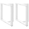 vidaXL Dining Table Legs T-Shaped 2 pcs White 100x35x(72-73) cm Steel