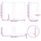 vidaXL Dining Table Legs T-Shaped 2 pcs White 100x35x(72-73) cm Steel