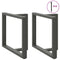vidaXL Dining Table Legs T-Shaped 2 pcs Anthracite 100x35x(72-73) cm Steel