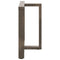 vidaXL Dining Table Legs T-Shaped 2 pcs Natural Steel 100x35x(72-73) cm Steel