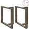 vidaXL Dining Table Legs T-Shaped 2 pcs Natural Steel 100x35x(72-73) cm Steel