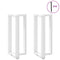 vidaXL Bar Table Legs T-Shaped 2 pcs White 40x35x(90-91) cm Steel
