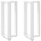 vidaXL Bar Table Legs T-Shaped 2 pcs White 40x35x(90-91) cm Steel