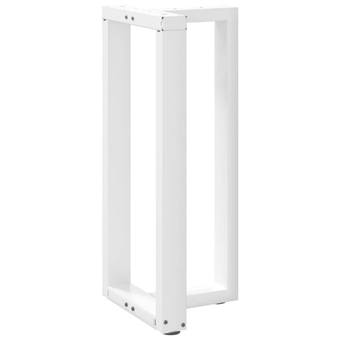 vidaXL Bar Table Legs T-Shaped 2 pcs White 40x35x(90-91) cm Steel