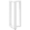 vidaXL Bar Table Legs T-Shaped 2 pcs White 40x35x(90-91) cm Steel