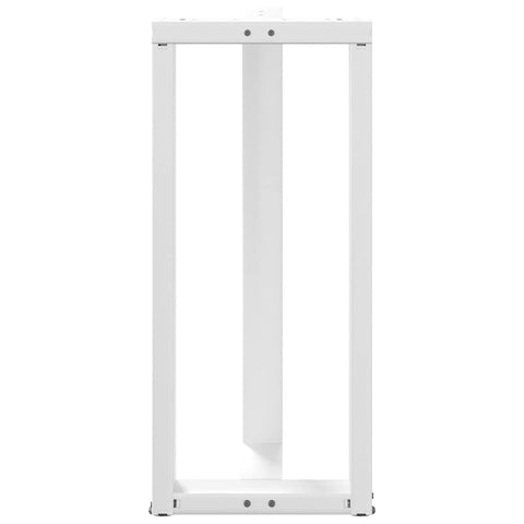vidaXL Bar Table Legs T-Shaped 2 pcs White 40x35x(90-91) cm Steel