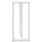 vidaXL Bar Table Legs T-Shaped 2 pcs White 40x35x(90-91) cm Steel
