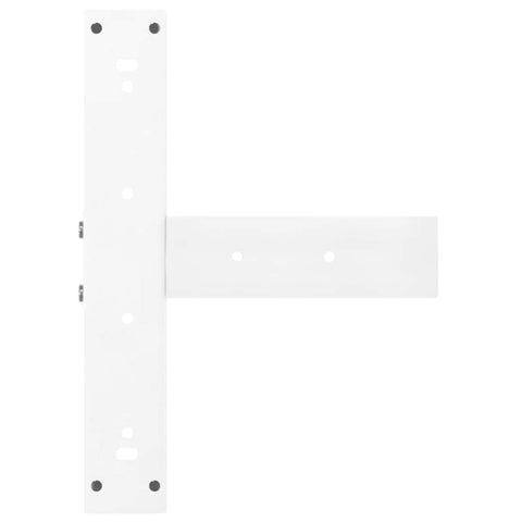 vidaXL Bar Table Legs T-Shaped 2 pcs White 40x35x(90-91) cm Steel