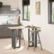 vidaXL Bar Table Legs T-Shaped 2 pcs Anthracite 40x35x(90-91) cm Steel