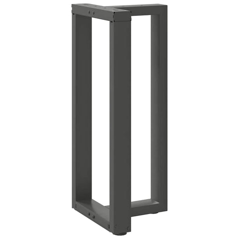 vidaXL Bar Table Legs T-Shaped 2 pcs Anthracite 40x35x(90-91) cm Steel