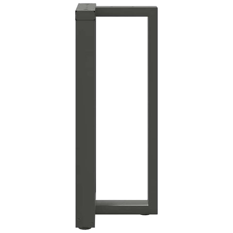 vidaXL Bar Table Legs T-Shaped 2 pcs Anthracite 40x35x(90-91) cm Steel