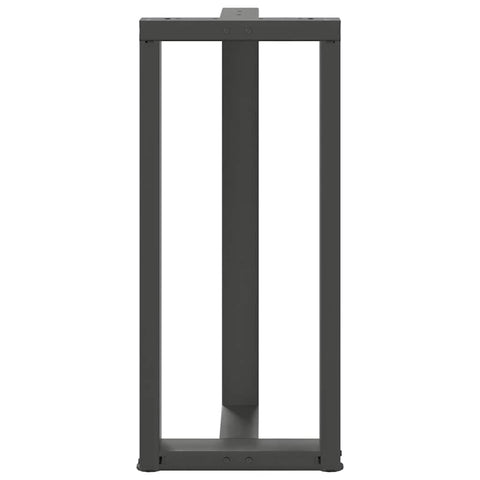 vidaXL Bar Table Legs T-Shaped 2 pcs Anthracite 40x35x(90-91) cm Steel